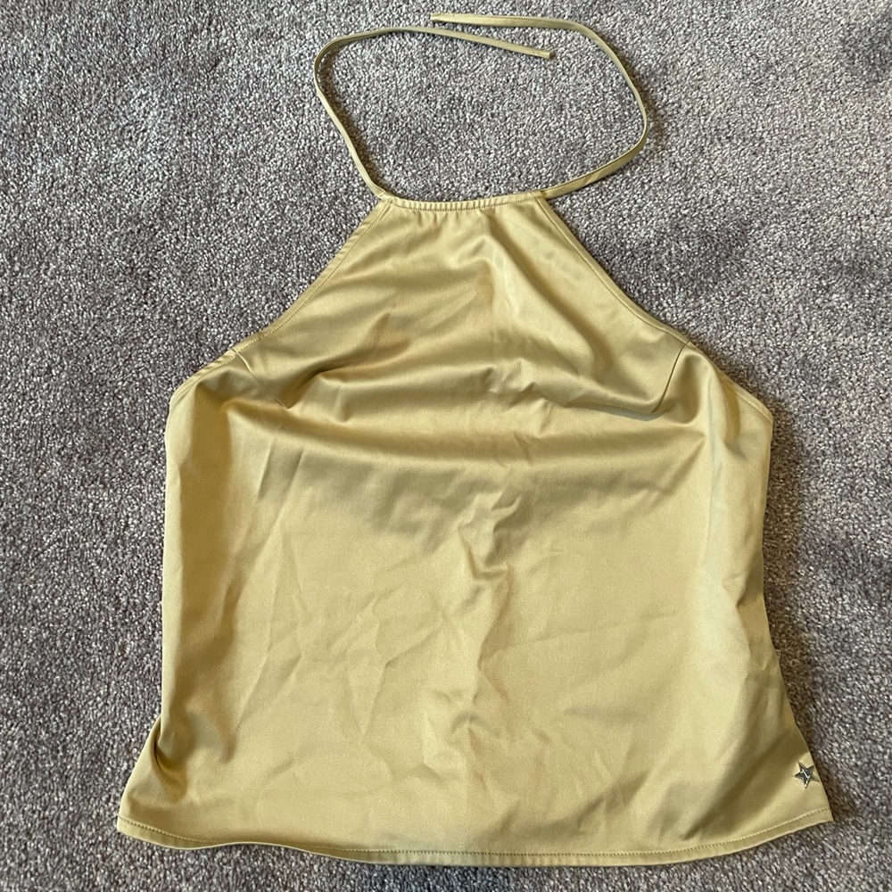 Vintage Tommy Hilfiger Gold Halter Top